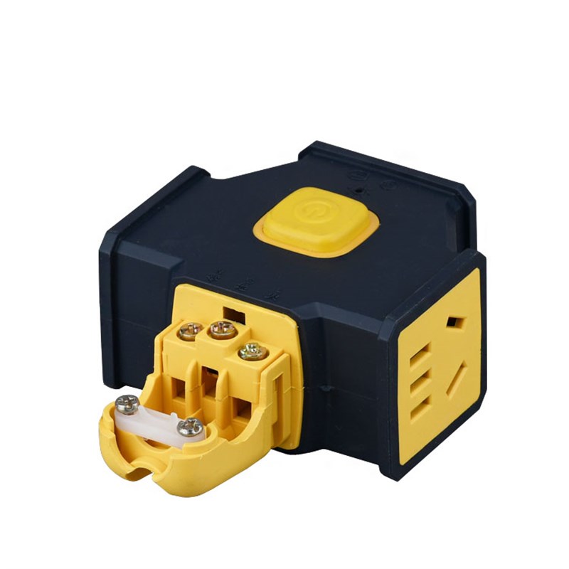 大功率插座空调16A插座防摔10A地拖插排不带线工地拖接线板排插