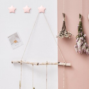 新款亮光星星衣柜外侧面挂钩免打孔高级感创意强力粘钩单个挂衣柜