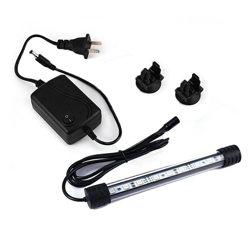 带开关水陆两用LED水族灯潜水灯防水蓝白鱼缸观赏灯小夜灯包邮