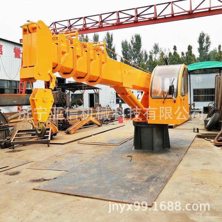 码头船用甲板吊浮船液压吊机船用起重机8吨克令吊船吊厂家