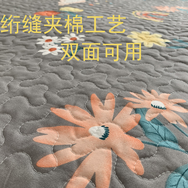 床盖单件双面两用夹棉厚床单大尺寸炕铺盖垫榻榻米学生宿舍单人