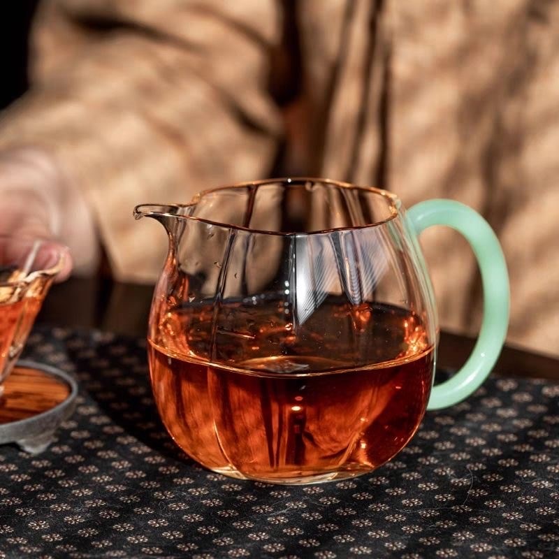 龙年新款透明耐热玻璃公道杯单个高档茶海玻璃公杯分茶器功夫茶具