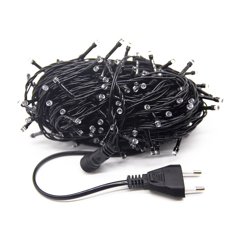 led黑线闪泡灯满天星树灯户外防水街道亮化圣诞新年布置装饰灯串