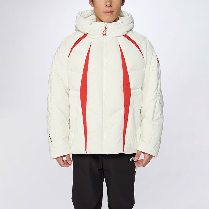 安踏防泼水羽绒服男女同款