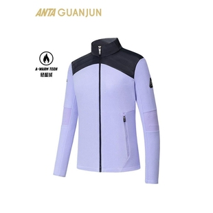 安踏冠军户外滑雪系列 立领抓绒外套轻暖绒女款针织外套162540704