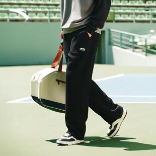 安踏休闲长裤男女冬季新款加绒保暖宽松阔腿裤百搭卫裤172548301N