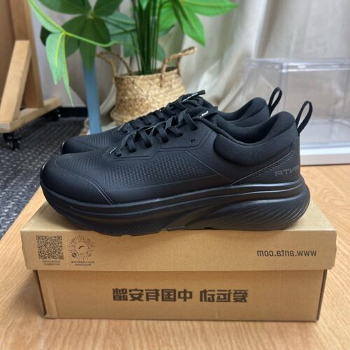 安踏神行PRO防泼水皮面26秋冬通勤男减震舒适跑步鞋112717706R-PX