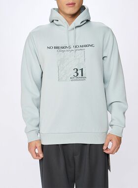 安踏KT连帽卫衣男子冬季弹力动型科技运动卫衣套头衫152541701S