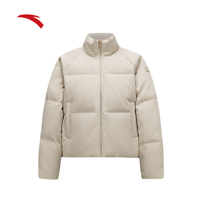 安踏防泼水羽绒服女子冬季
