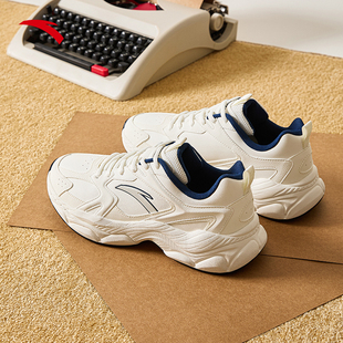 安踏小千禧丨网球风白色休闲鞋男鞋简约百搭潮流运动鞋112618818