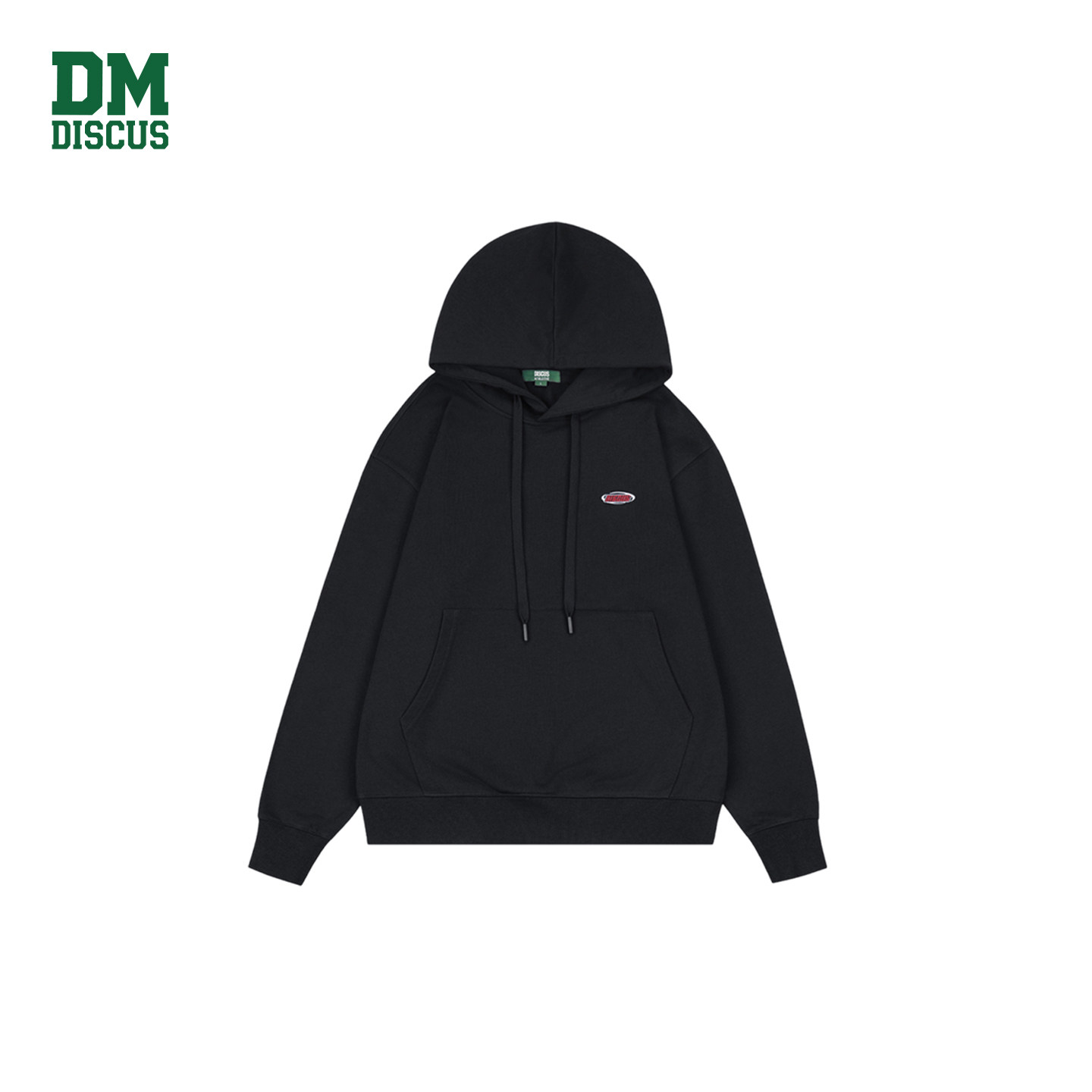 DISCUS连帽卫衣四色可选美式简约小标设计男女同款休闲上衣