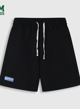 DISCUS 2025冬季新款女款短裤美式休闲运动日常抽绳宽松短裤