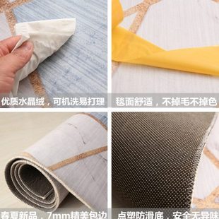 长方形沙发家用卧室床尾毯可定制 简约现代北欧客厅地毯茶几毯欧式