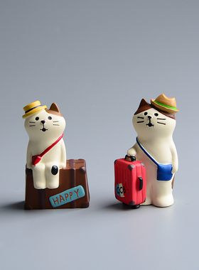 520生日礼物送男生女生旅行猫咪可爱日式杂货迷你模型家居摆件女