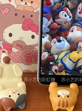 日式猫咪笔筒眼镜架手机支架卡通可爱办公桌面装饰收纳小摆件礼物