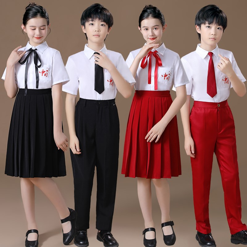 儿童大合唱演出服装春学院风男女中小学生朗诵比赛演讲毕业照班服