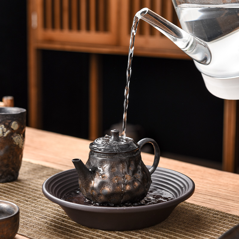 高档电木壶承干泡台茶具配件紫砂壶盖碗托盘垫片耐高温养壶垫茶托