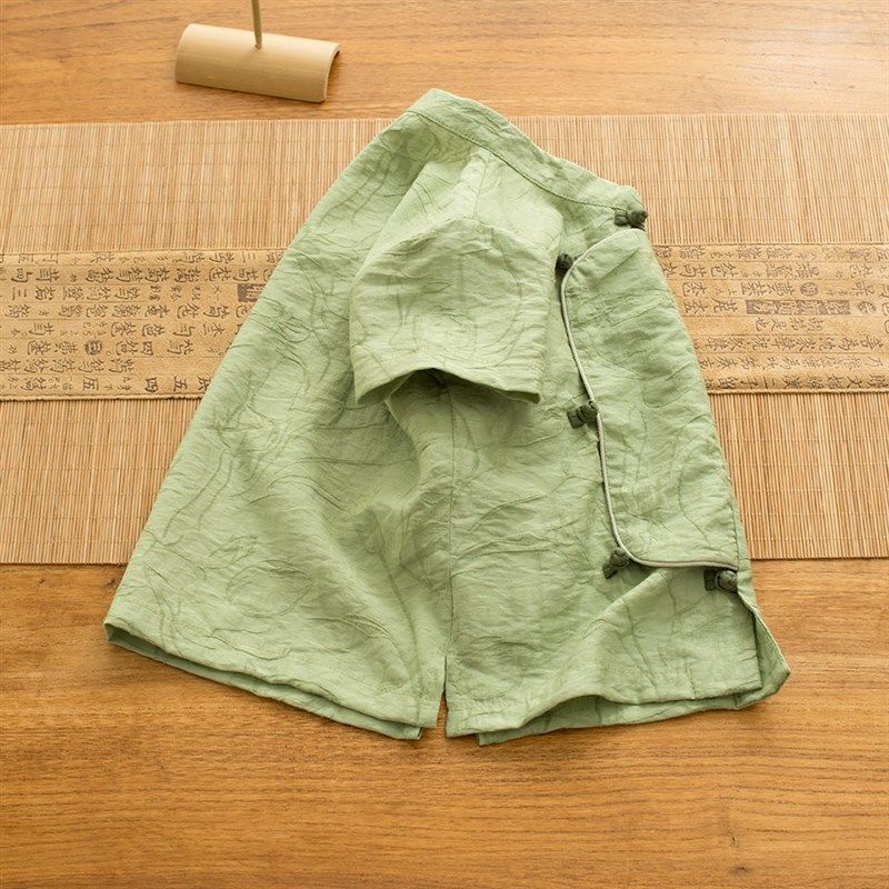 男孩日常汉服新中式国风童装男童夏装唐装薄款儿童男宝宝上衣衬衫