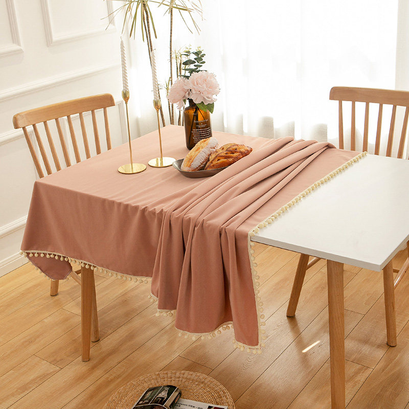 北欧简约磨砂绒布艺茶几桌布防油免洗餐桌布家用长方形台布桌垫,居家布艺,桌布,淘宝优惠券,粉丝福利购,淘宝优惠卷