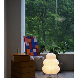 野口勇宣纸落地灯民宿卧室床头台灯侘寂风日式艺术装饰氛围落地灯