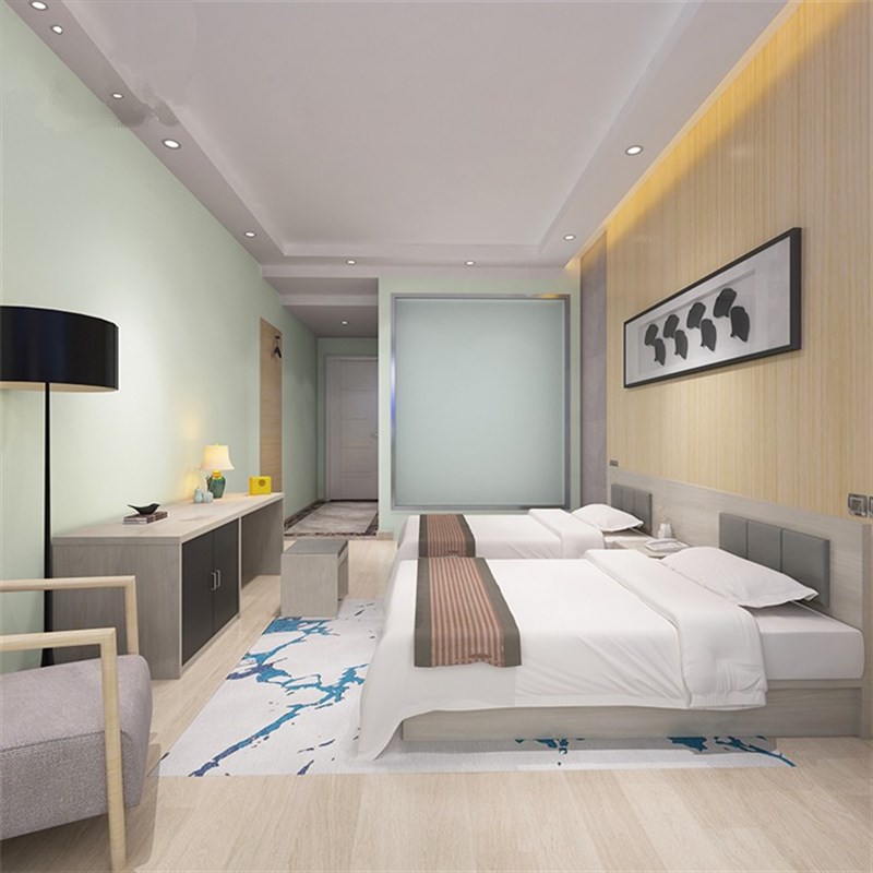 快捷酒店宾馆客房家具标间单间全套1.2米1.8米床电视柜桌旅馆旅店