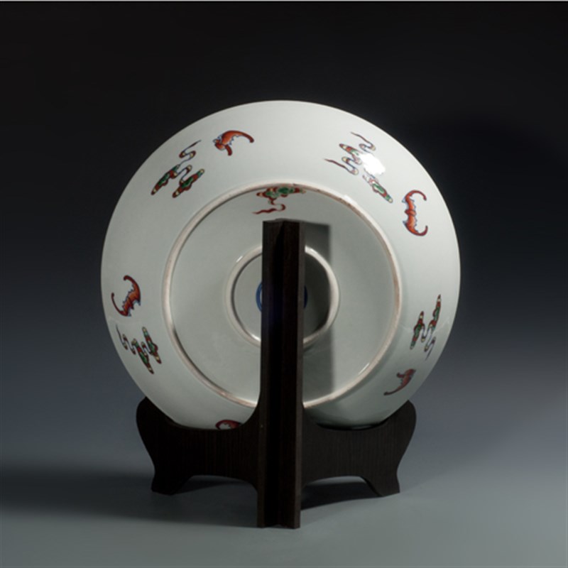 陶瓷 瓷盘挂盘摆件装饰盘子电视柜客厅礼品 景德镇青花瓷斗彩手绘