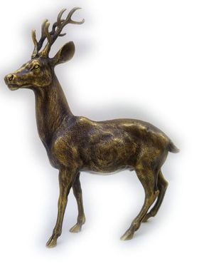 纯铜梅花鹿摆件铜鹿福禄富贵一路发财高升工艺品家居摆件礼品