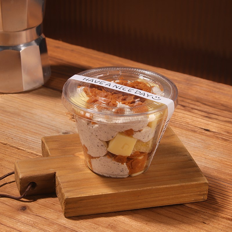 迷你奶油蛋糕杯布丁甜品提拉米苏包装盒透明塑料mini蛋糕打包杯子