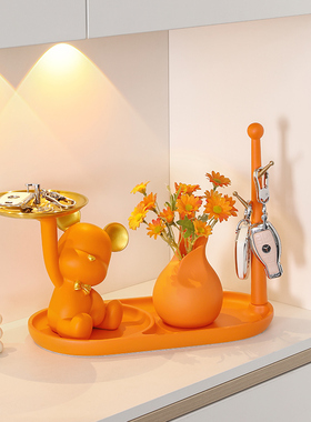 玄关钥匙收纳客厅电视柜酒柜办公桌装饰摆件乔迁新居礼品开业礼物