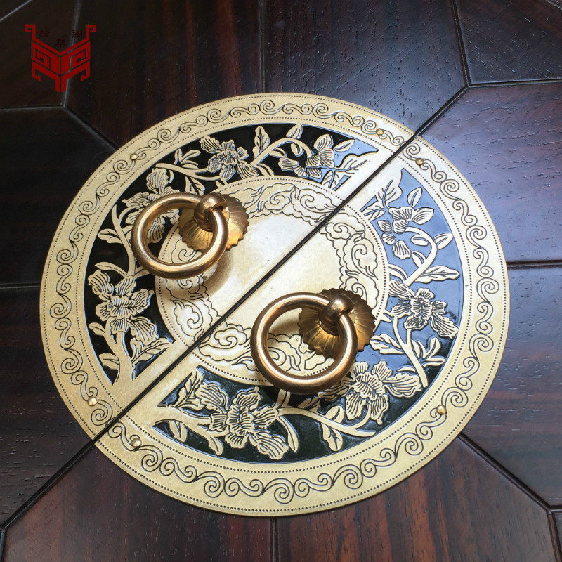 中式仿古橱柜拉手明清家具铜配件纯铜圆形书柜衣柜门窗柜门铜拉手,基础建材,小拉手,淘宝优惠券,粉丝福利购,淘宝优惠卷