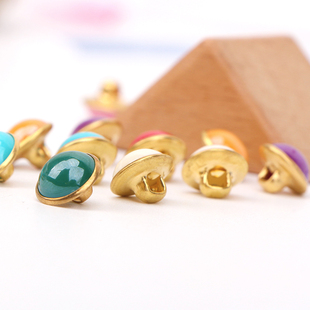 珍珠铜脚儿童金属辅料纽扣10MM珍珠纽扣子圆纽扣铜脚儿童毛衣纽扣