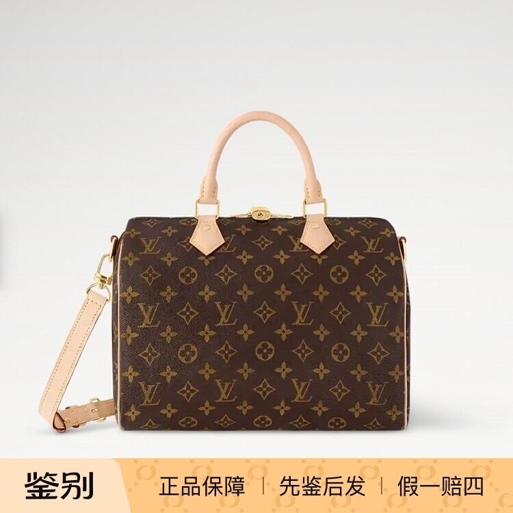 99新 LouisVuitton/路易威登 现代款全原SP30肩带款波士顿枕头包