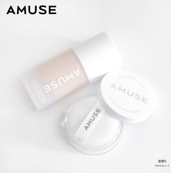 Amuse 陶瓷肌粉底液 张元英同款 清透控油自然遮瑕持久 油皮混油