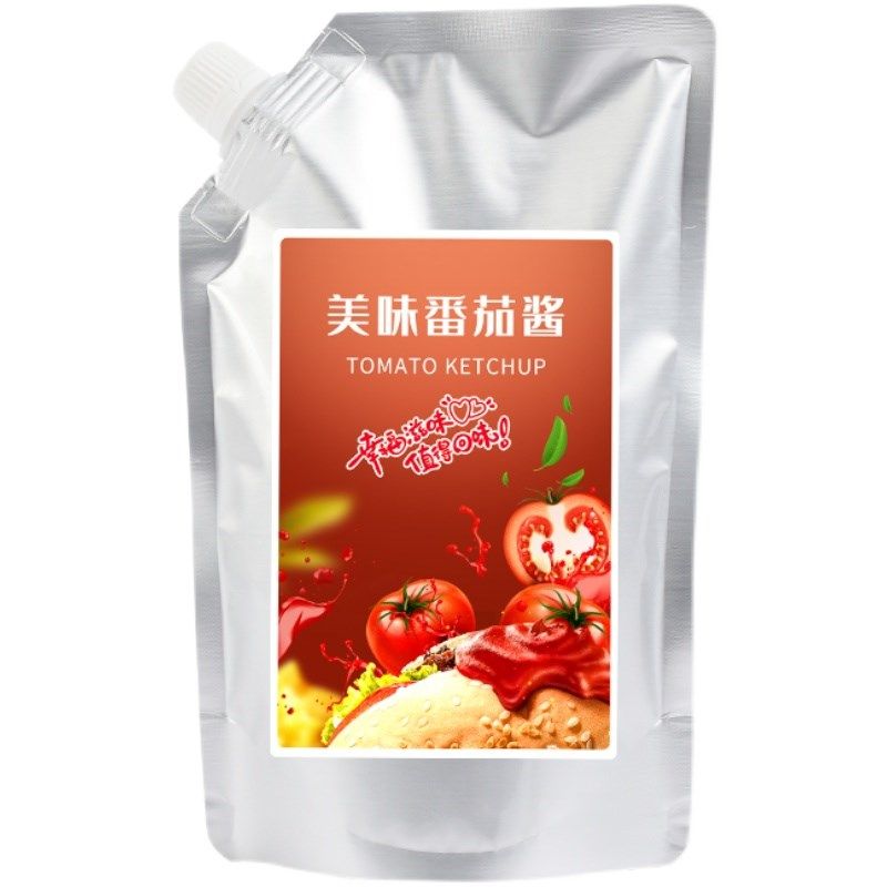 铝箔自立吸嘴带嘴火鸡面辣椒番茄沙拉酱酱料酱汁液体分装包装袋