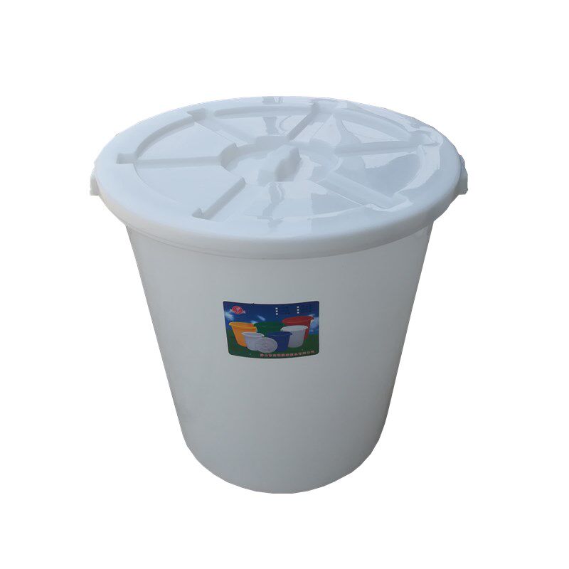志明塑胶桶工厂用水桶塑料带盖发酵酿酒圆桶食品级加厚大白桶