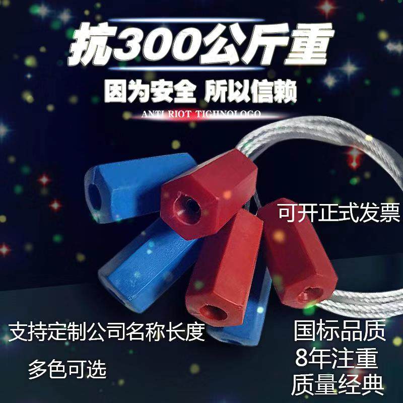 次性铅封钢丝塑料封条施封锁电水表集箱抽紧式封签扎带