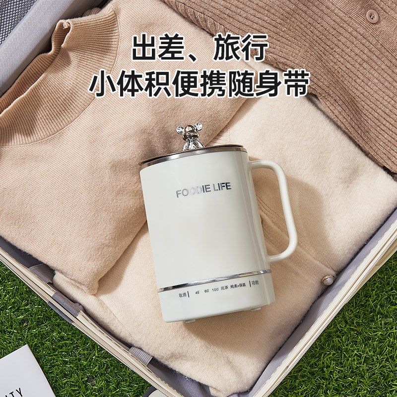 电热杯电煮杯旅行式小型烧水杯热牛奶养生电炖杯办公室加热杯