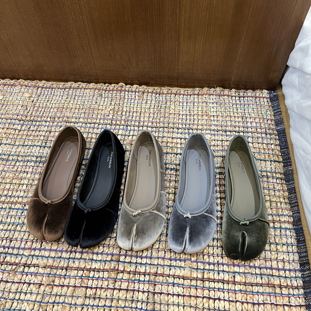 TLEMIKN法式复古分趾浅