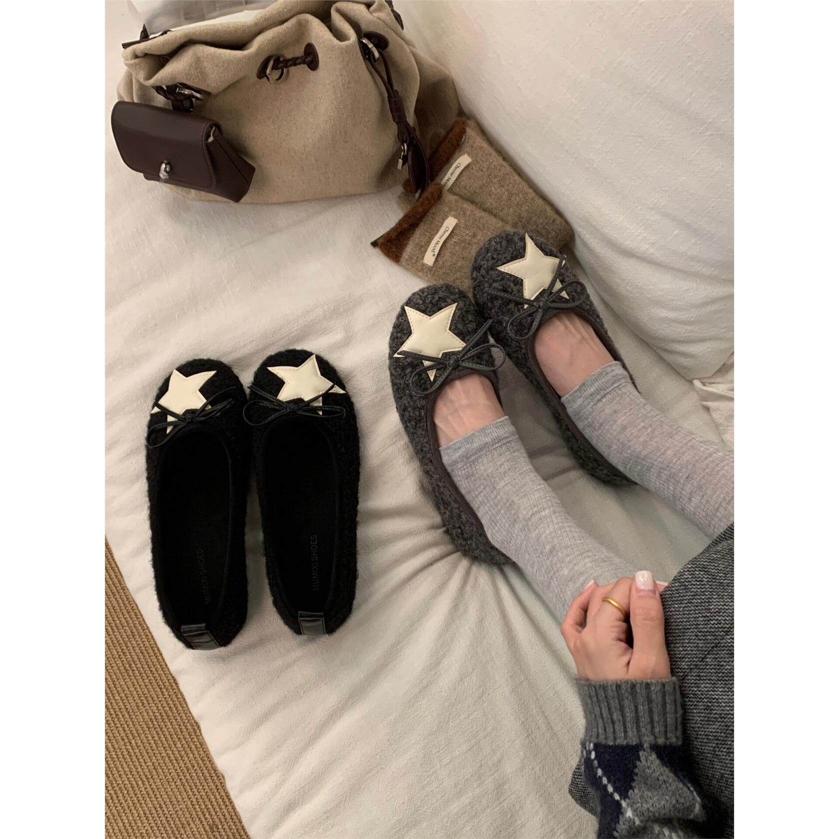 MUMIXI韩式星星蝴蝶结毛
