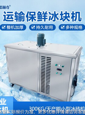 小型34730菜0日KG产工业冰块 降温水产蔬运机输碎冰冷冻冰砖机