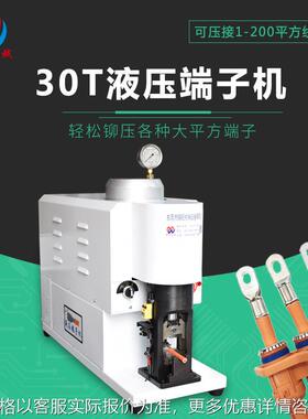 30T液压端子剥线机充电桩线束大平方电缆线接机适用充电桩