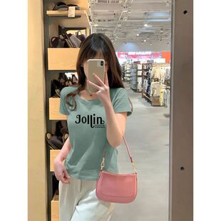 简约纯棉女士短袖t恤夏装新款宽松通勤潮流韩版洋气大码上衣女ins