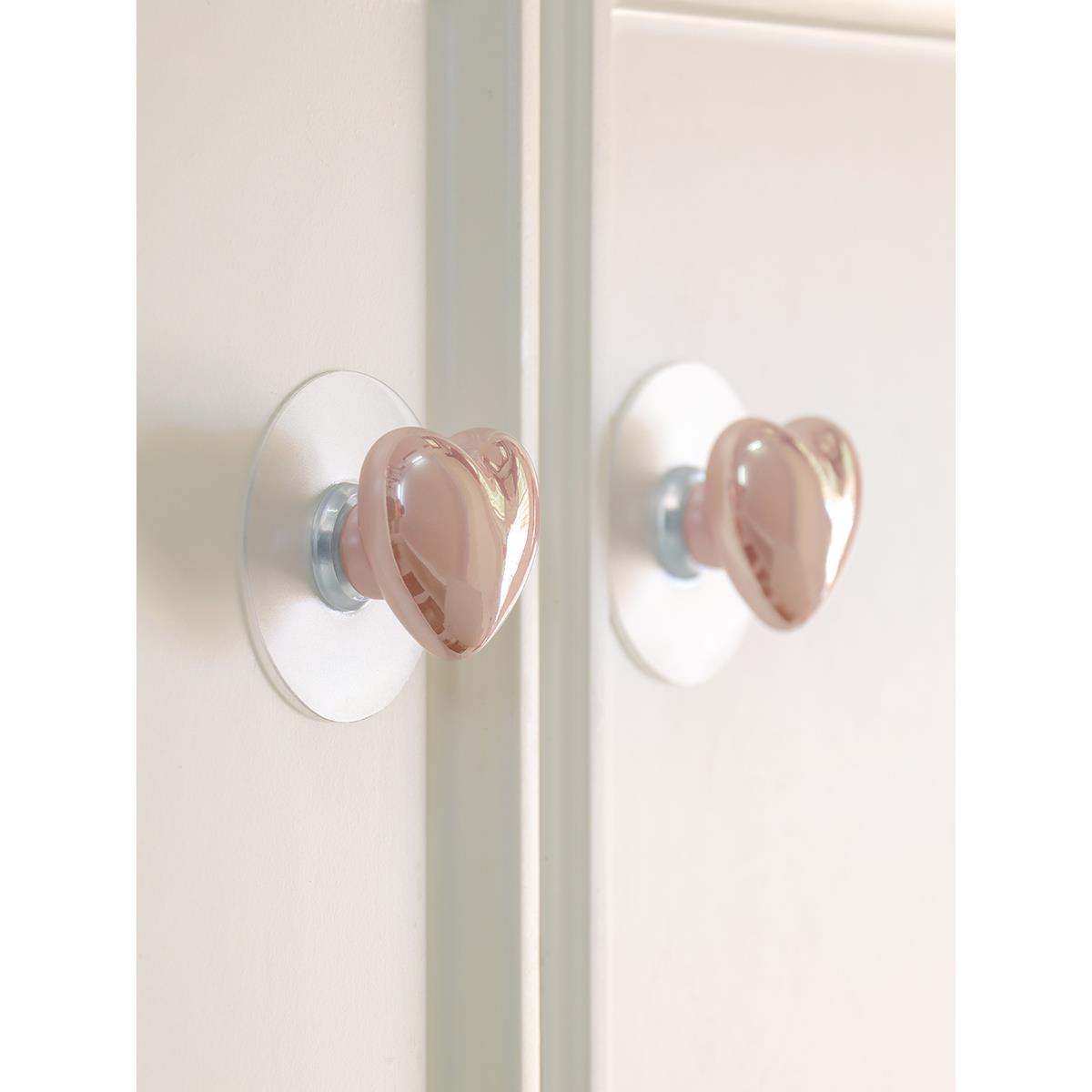 新的简单的心柜门把手没有冲孔高端定制橱柜抽屉把手无痕无钉陶瓷