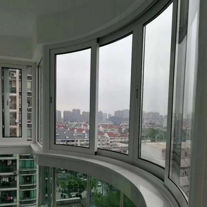 上圆弧户伟昌断桥铝隔隔热推拉落地铝合金包阳台系统门
