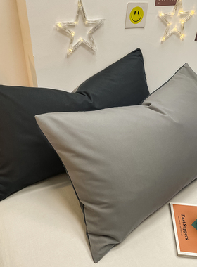 单枕一只一对装纯色男生*灰色 口袋枕