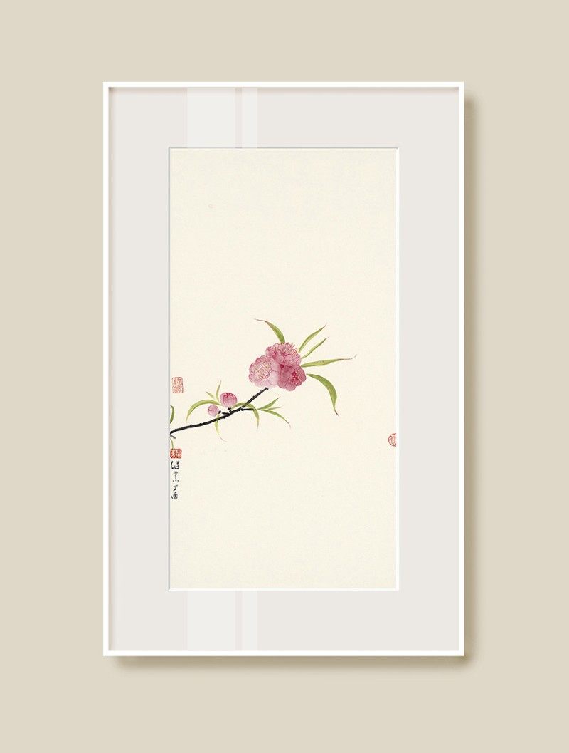 薛继业水墨连框精画*草莓框客厅卧室走廊饰画