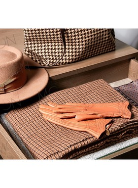 n慕空间样板房间衣帽间装饰品道具软装家居女士梳妆台橙色