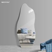 规则无框全身镜壁挂创意异形试衣镜子艺术墙免打穿衣镜