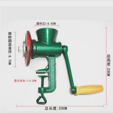粉碎手摇绞手动磨粉铸铁小型磨面绞肉研磨器