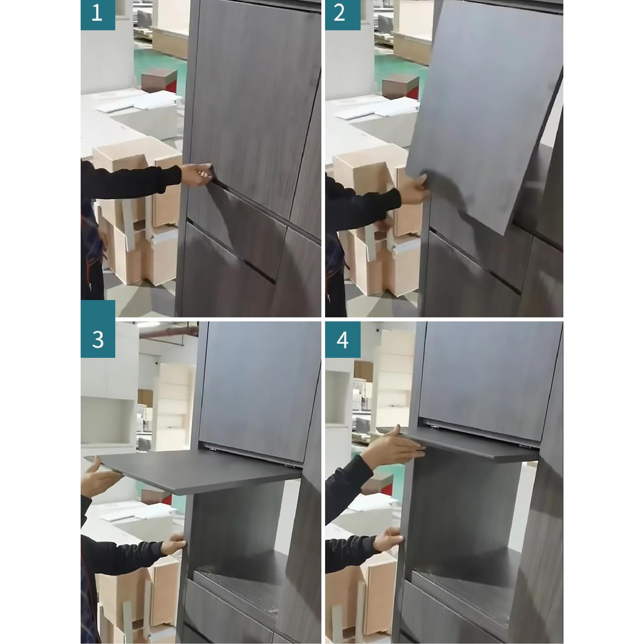 橱柜烤箱空调柜上翻隐藏折叠回旋门滑轨口袋门顶装导轨道五金配件